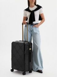 Nine West Walizka średnia CEO-NW-M-005-09 BLACK Czarny. Czarne walizki Nine West, średnie. Za 359.99 zł.