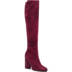 Kozaki STUART WEITZMAN - Eloise 95 YL96242 Cabernet Suede. Czerwone kozaki Stuart Weitzman, z materiału. Za 3,309.00 zł.