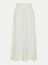 YAS Spódnica maxi Flaxy 26036370 Biały Regular Fit. Białe spódnice YAS, bez wzorów, z wiskozy, maxi. Za 189.99 zł.