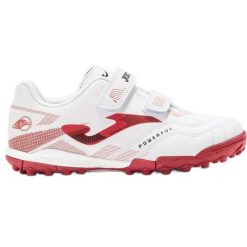 Buty piłkarskie Joma Powerfull 2501 Tf POJS2502TFV białe. Białe buty treningowe bez wzorów, z gumy, bez zapięcia, do piłki nożnej. Za 267.81 zł.