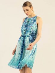 APART Sukienka w kolorze turkusowo-niebieskim rozmiar: 42. Niebieskie sukienki Apart, bez wzorów, z tkaniny, bez kołnierzyka, bez ramiączek, mini. Za 253.54 zł.