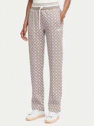 Guess Spodnie dresowe V5YB20 KB212 Brązowy jasny Regular Fit. Brązowe spodnie dresowe Guess, z aplikacjami, z dresówki. Za 394.99 zł.