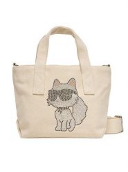KARL LAGERFELD Torebka A3W50115 Écru. Torebki klasyczne KARL LAGERFELD, bez wzorów, z materiału, bez dodatków. Za 269.99 zł.