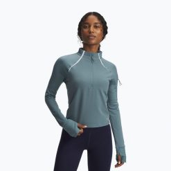 Bluza do biegania damska Under Armour Pro Half Zip. Niebieskie bluzy bez kaptura Under Armour, bez wzorów, bez kaptura, do biegania. Za 229.99 zł.