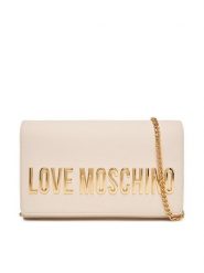 LOVE MOSCHINO Torebka JC4103PP1NKD0110 Beżowy. Brązowe kopertówki Love Moschino, bez wzorów, ze skóry, wizytowe, bez dodatków. Za 519.99 zł.
