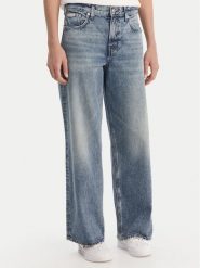 Calvin Klein Jeans Jeansy LV047F473G Niebieski Relaxed Fit. Niebieskie jeansy Calvin Klein Jeans, bez wzorów, z bawełny. Za 409.99 zł.