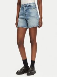 G-Star Raw Szorty jeansowe Clean Edge D28386-E205 Niebieski jasny Regular Fit. Niebieskie szorty G-Star Raw, bez wzorów, z bawełny, retro. Za 309.99 zł.