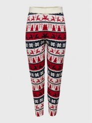 ONLY Spodnie dzianinowe Xmas 15272171 Kolorowy Regular Fit. Spodnie materiałowe ONLY, bez wzorów, z dzianiny. Za 139.99 zł.
