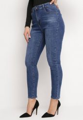 Granatowe Klasyczne Jeansy Skinny Hestiana. Niebieskie jeansy Born2be, bez wzorów, z jeansu, klasyczne. W wyprzedaży za 101.99 zł.