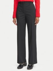 Tommy Hilfiger Spodnie materiałowe WW0WW51899 Czarny Straight Fit. Czarne spodnie materiałowe Tommy Hilfiger, bez wzorów, z materiału. Za 529.99 zł.