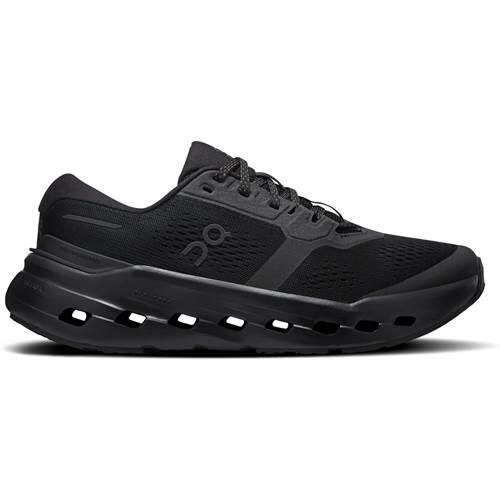 Buty do biegania damskie On Cloudrunner 3. Czarne buty do biegania On, bez wzorów, bez zapięcia, do biegania. Za 599.99 zł.