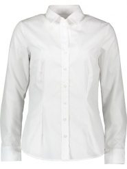 Seidensticker Bluzka w kolorze białym rozmiar: 46. Białe bluzki Seidensticker, bez wzorów, z bawełny, bez kołnierzyka, bez ramiączek. Za 174.84 zł.