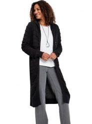 WITT WEIDEN Kardigan w kolorze czarnym rozmiar: 38. Czarne swetry WITT WEIDEN, bez wzorów, ze splotem, bez ramiączek. Za 43.99 zł.