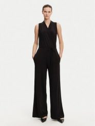 Weekend Max Mara Kombinezon Genzana 2515641012 Czarny Relaxed Fit. Czarne sukienki Weekend Max Mara, xxl, bez wzorów, z wiskozy, bez kołnierzyka, bez ramiączek. Za 1,369.00 zł.