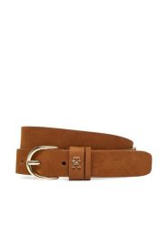 Tommy Hilfiger Pasek Damski Essential Effortless 2.5 AW0AW17762 Brązowy. Brązowe paski Tommy Hilfiger, bez wzorów, z nubiku. Za 189.99 zł.