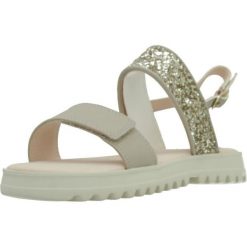 Sandały GEOX J SANDAL CORALIE GIR Beżowy. Brązowe sandały Geox, bez wzorów, ze skóry, sportowe, bez obcasa, bez zapięcia. Za 214.99 zł.