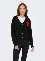 JDY Kardigan w kolorze czarnym rozmiar: S. Czarne swetry JDY, s, bez wzorów, bez ramiączek. Za 118.84 zł.