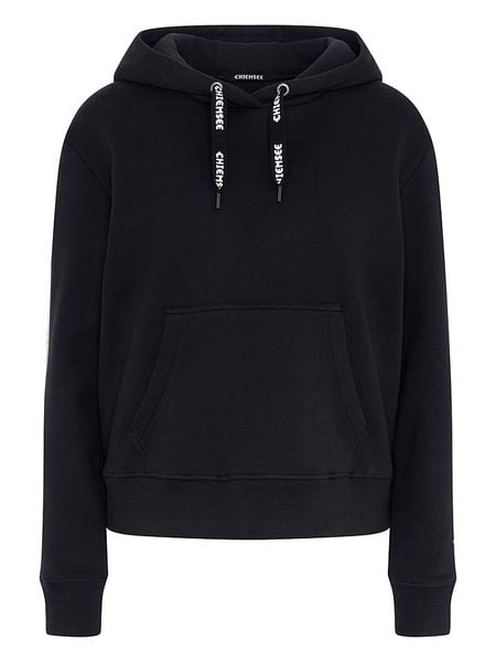 Chiemsee Bluza "Vanula" w kolorze czarnym rozmiar: XL. Czarne bluzy Chiemsee, xl, bez wzorów, z bawełny, bez ramiączek, z kapturem. Za 123.45 zł.