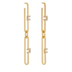 Kolczyki Elisabetta Franchi. Żółte kolczyki Elisabetta Franchi, złote. Za 1,119.00 zł.