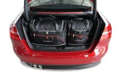 Torby Do Bagażnika Jaguar Xe 2015-2018 4Szt Kjust. Czarne torby podróżne KJUST, bez wzorów, z kauczuku. Za 1,173.00 zł.