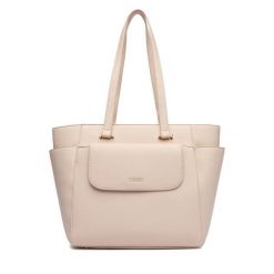 Torebka Lasocki. Brązowe shopper bag Lasocki, bez wzorów, bez dodatków. Za 239.99 zł.