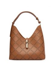 Furla Torebka Goccia M WB01499 BX3947 KH RY000 Brązowy. Brązowe torebki klasyczne Furla, bez wzorów, ze skóry, bez dodatków. Za 1,389.00 zł.