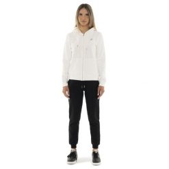 Bluza z bawełna z kaptur na co dzień na siłownię. Białe bluzy LEONE 1947 APPAREL, bez wzorów, z bawełny, bez kaptura, na fitness i siłownię. W wyprzedaży za 179.45 zł.