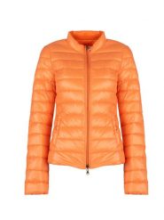 Patrizia Pepe Kurtka "Light Down" | CO0178/A503 | Kobieta | Pomarańczowy. Brązowe kurtki Patrizia Pepe, bez wzorów, z poliamidu, eleganckie, bez kaptura. W wyprzedaży za 459.00 zł.