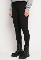 Czarne Legginsy z Wysokim Stanem i Szeroką Gumką w Talii Seviel. Czarne legginsy Born2be, bez wzorów, z jeansu, eleganckie, długie. W wyprzedaży za 25.49 zł.