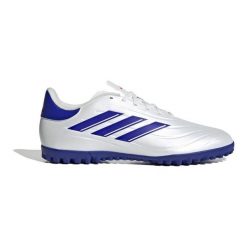 Buty adidas Copa Pure 2 Club Tf IG8688 białe. Białe buty treningowe bez wzorów, z gumy, bez zapięcia, do piłki nożnej. Za 376.02 zł.