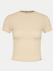 Dorina T-Shirt Noa FXTO0015MI116 Beżowy Slim Fit. Brązowe t-shirty Dorina, xl, bez wzorów, z syntetyku, bez kołnierzyka, bez ramiączek. Za 69.99 zł.