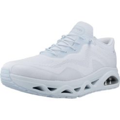 Buty SKECHERS SLIP - INS UNO GLIDE STEP AIR GLIDERS Niebieski. Niebieskie buty trekkingowe Skechers, z tkaniny, bez zapięcia. Za 390.99 zł.