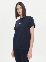 Adidas T-Shirt Embroidered IS4289 Granatowy Regular Fit. Niebieskie t-shirty adidas, s, bez wzorów, z bawełny, bez kołnierzyka, bez ramiączek. Za 89.99 zł.