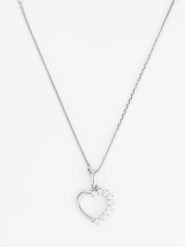 OR ÉCLAT Złoty naszyjnik "Promesse" - dł. 43 cm rozmiar: onesize. Szare naszyjniki Or Éclat, z materiału, z cyrkonią, złote. Za 354.10 zł.