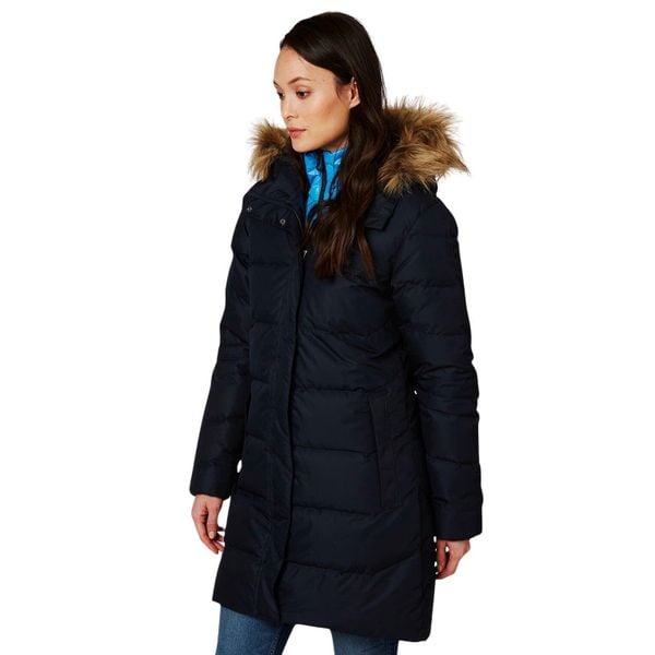 Płaszcz puchowy damski Helly Hansen Aden Down Parka. Niebieskie płaszcze Helly Hansen, l, bez wzorów, z materiału, bez kaptura. Za 1,699.00 zł.