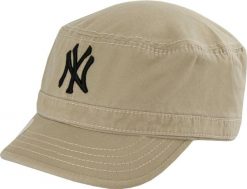 Czapka NY militarna, piaskowa beżowa, unisex, 100% bawełna. Brązowe czapki zimowe New Era, bez wzorów, z bawełny, klasyczne. Za 178.99 zł.