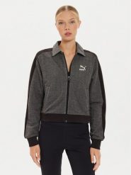 Puma Bluza T7 626797 Czarny Relaxed Fit. Czarne bluzy Puma, s, bez wzorów, z bawełny, bez kaptura. Za 219.99 zł.