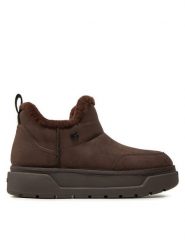 Guess Śniegowce Unie FLFUNN ESU10 Brązowy. Brązowe śniegowce Guess, z aplikacjami, ze skóry, bez zapięcia. Za 739.99 zł.