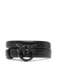 PINKO Pasek Damski Love Berry H2 Belt 20251 PLT1 100143 Y5B4 Czarny. Czarne paski Pinko, bez wzorów, ze skóry. Za 609.99 zł.