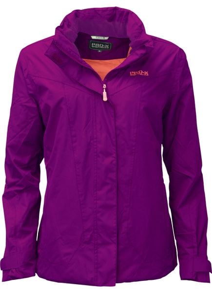 Kurtka damska Pro-X Elements Cindy. Fioletowe kurtki PRO-X ELEMENTS, l, bez wzorów, z materiału, z kapturem. Za 411.50 zł.