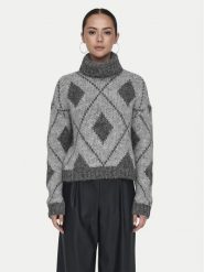 JDY Golf Zoey 15330718 Szary Loose Fit. Szare swetry JDY, l, bez wzorów, z syntetyku, bez ramiączek. Za 89.99 zł.