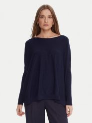 Kontatto Sweter 3M0802C Granatowy Relaxed Fit. Niebieskie swetry Kontatto, m, bez wzorów, z syntetyku, bez ramiączek. Za 299.99 zł.