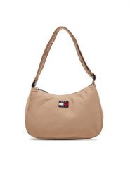 Tommy Jeans Torebka Tjw Ess Daily Shoulder Bag AW0AW17888 Beżowy. Brązowe torebki klasyczne Tommy Jeans, bez wzorów, z jeansu, bez dodatków. Za 209.99 zł.