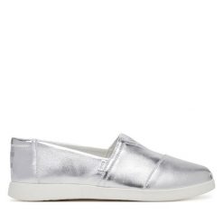 Półbuty Toms. Szare półbuty wsuwane TOMS, bez wzorów, bez obcasa, na płaskiej podeszwie. Za 359.99 zł.