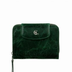 Damski portfel skórzany Canaletto – elegancja i funkcjonalność na co dzień PD1255s257. Zielone portfele bez wzorów, ze skóry. Za 159.00 zł.