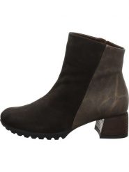 Think! Skórzane botki w kolorze brązowym rozmiar: 36. Brązowe botki Think!, bez wzorów, eleganckie, bez obcasa, bez zapięcia. Za 247.99 zł.