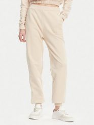 Calvin Klein Jeans Spodnie dresowe J20J225355 Beżowy Regular Fit. Brązowe spodnie dresowe Calvin Klein Jeans, bez wzorów, z bawełny. Za 279.99 zł.