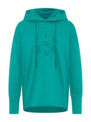 ELBSAND Bluza "Alster" w kolorze turkusowym rozmiar: L. Niebieskie bluzy ELBSAND, l, bez wzorów, bez ramiączek, z kapturem. Za 136.95 zł.