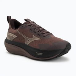 Buty do biegania damskie Mizuno Wave Rider TT 4. Brązowe buty do biegania Mizuno, bez wzorów, z materiału, bez zapięcia, do biegania, mizuno wave. Za 589.99 zł.