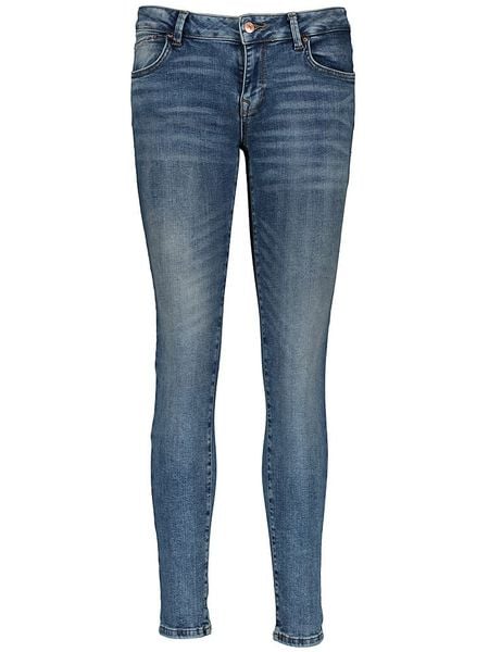 LTB Dżinsy "Nikole" - Super Skinny fit - w kolorze niebieskim rozmiar: W28/L30. Niebieskie jeansy LTB, l, z aplikacjami, klasyczne. Za 110.04 zł.